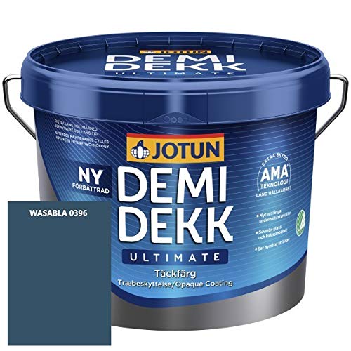JOTUN DEMIDEKK ULTIMATE Täckfärg Holz-Farbe | Wetterschutz-Farbe | Holzschutz-Farbe | Absolute Premium-Qualität |0,75 Liter WASABLA 0396 von Jotun