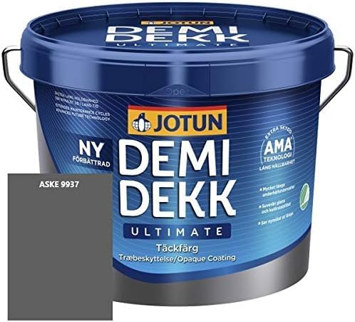 JOTUN DEMIDEKK ULTIMATE Täckfärg Holz-Farbe | Wetterschutz-Farbe | Holzschutz-Farbe | Absolute Premium-Qualität |10 Liter SINK 9907 von Jotun