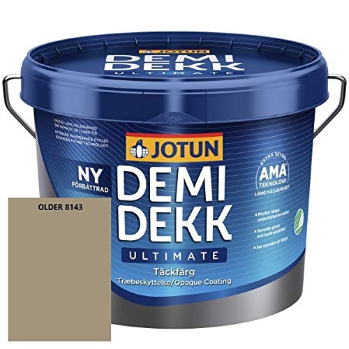 JOTUN DEMIDEKK ULTIMATE Täckfärg Holz-Farbe | Wetterschutz | Holzschutz | Absolute Premium-Qualität | 10 Liter OLDER 8143 von Jotun