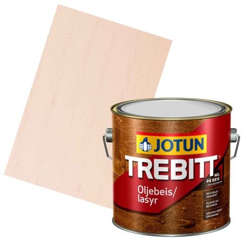 JOTUN TREBITT Lasur 600 Weiß 3l - Holzlasur Holzschutzlasur von Jotun