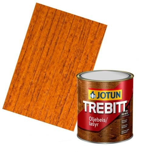 JOTUN TREBITT Lasur 623 Teak 0,75l - Skandinavische Holzschutzlasur von Jotun