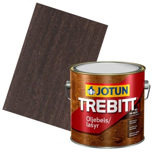 JOTUN TREBITT Lasur 724 Graphitgrau 3l - Holzlasur Holzschutzlasur von Jotun