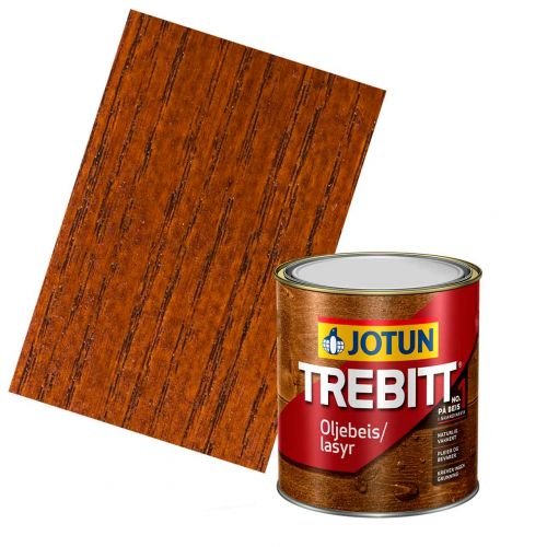 JOTUN TREBITT Lasur 909 Kastanie 0,75l - Skandinavische Holzschutzlasur von Jotun