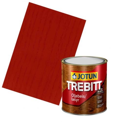 JOTUN TREBITT Lasur Schwedenrot 0,75l - Skandinavische Holzschutzlasur von Jotun