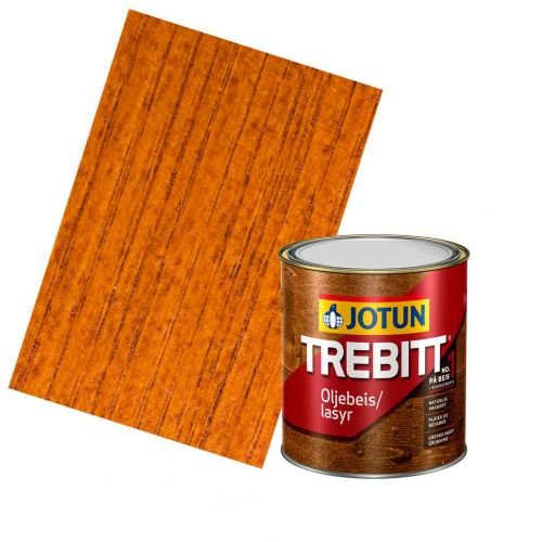 JOTUN TREBITT Lasur Teak 0,75l - Skandinavische Holzschutzlasur von Jotun