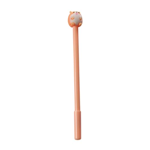 Joucien Neutraler Stift in Form eines Hamsters, 5 Stück, 0,5 mm, Cartoon-Design, Beige, 5 Stück von Joucien
