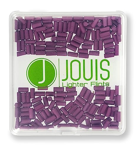 Jouis Lighter Flints - Universal-Ersatz-Feuersteine, kompatibel mit den meisten Feuerzeugen (200 Stück, Pink) von Jouis Lighter Flints