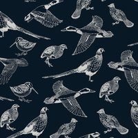 Joules Vliestapete "Hunting Birds French Navy", animal print von Joules