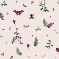 Joules - Vliestapete Midnight Beasts Blush Crème 10mx52cm von Joules