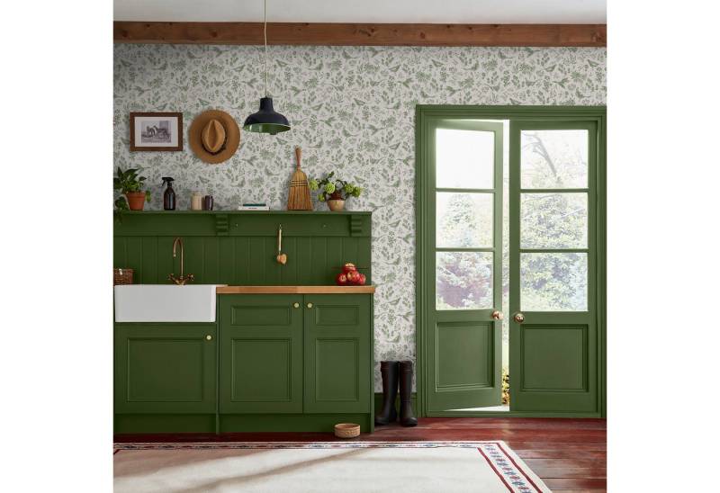 Joules Vliestapete Pheasant Print, glatt, Motiv, (1 St), Design Tapeten von Joules