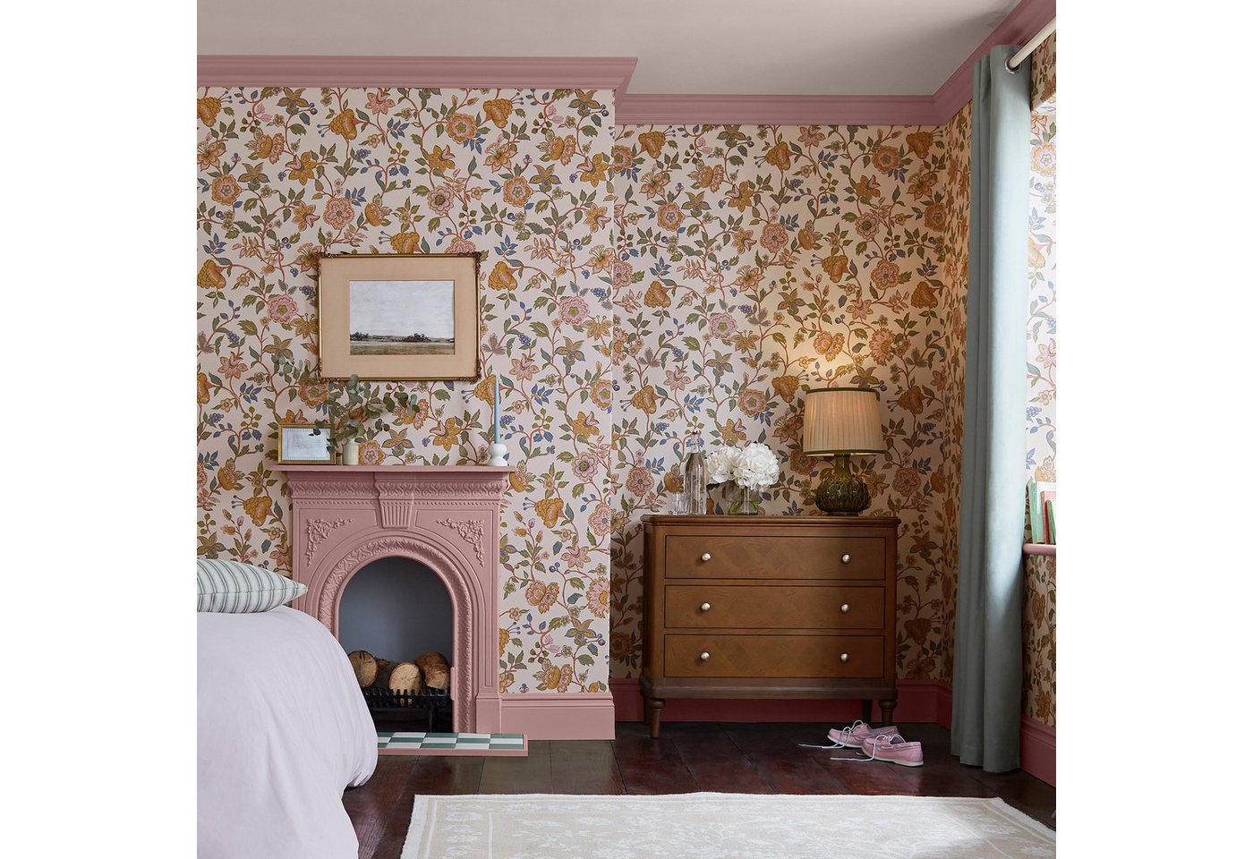 Joules Vliestapete Scot Floral, glatt, Motiv, (1 St), Design Tapeten von Joules