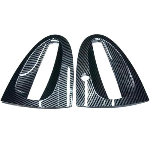 Jovarel Außentürgriffe für Kraftfahrzeuge Auto Außentürgriff Griffe Schüssel Dekoration Abdeckung Bunte Aufkleber für smart 451(Carbon Style) von Jovarel
