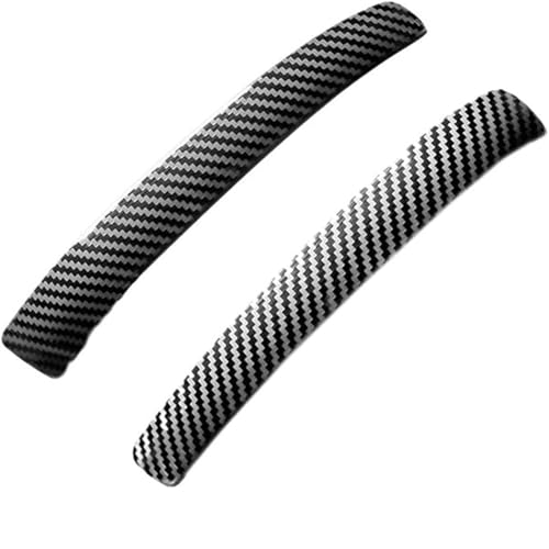 Jovarel Außentürgriffe für Kraftfahrzeuge Auto Lenkrad Tasten Trim für smart two 451 Außen Modifikation Tür Griff Dekoration(Handle-carbon) von Jovarel