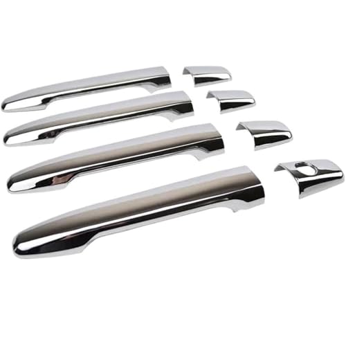 Jovarel Außentürgriffe für Kraftfahrzeuge Auto Links Außentürgriff für Chrom Schüssel Abdeckung Trim Zubehör Aufkleber für Outlander 2016-2019(Without Smart Hole) von Jovarel