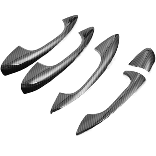 Jovarel Außentürgriffe für Kraftfahrzeuge Linker Außentürgriff des Autos, Carbonfaser-Türgriffabdeckung, Verkleidung für C-Klasse W205 GLC X253 2015–2018 von Jovarel