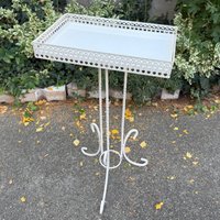 Beistelltisch Gusseisen Weiß Beistelltisch Gusseisen Weiß von Jovarte