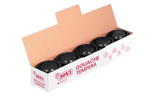 JOVI 50330 Pack Temperafarben 5, 35 ml, Schwarz JOVI 50330 Pack Temperafarben 5, 35 ml, Schwarz von Jovi