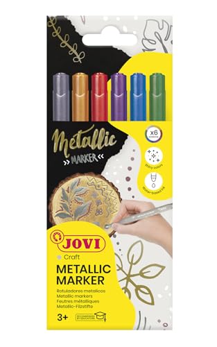 Jovi Decor Metallicmarker (6er Set) sortiert im Kartonetui von Jovi