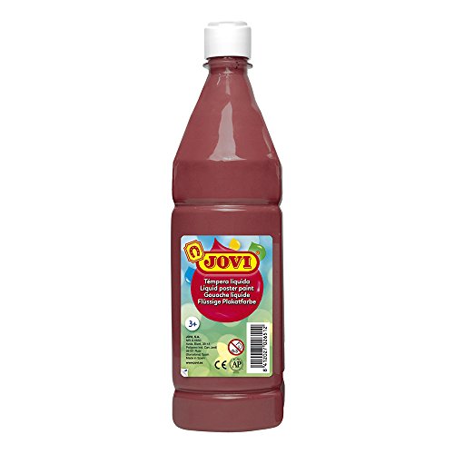 Jovi Schule Flüssigkeit Tempera, 1000 ml, Braun von Jovi