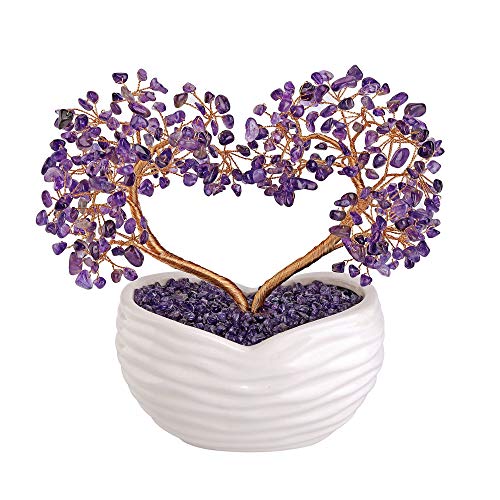 Jovivi Amethyst Kristall Herz Baum Heilstein Bonsai Ornament für Hochzeit Zeremonie Reiki Balancing Energie Meditation Feng Shui Reichtum & Glück Home Indoor Office Decor 20-21 cm Jovivi Amethyst Kristall Herz Baum Heilstein Bonsai Ornament für Hochzeit Zeremonie Reiki Balancing Energie Meditation Feng Shui Reichtum & Glück Home Indoor Office Decor 20-21 cm von Jovivi