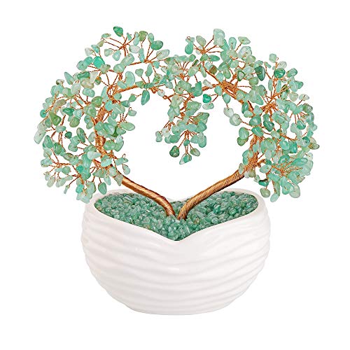 Jovivi Grüner Aventurin Edelstein Herz Geldbaum Feng Shui Bonsai für Reiki Heilung Chakra Stein Gleichgewicht Energie Generator Spirituelle Meditation Zuhause Innen Büro Dekor 20 cm - 21 cm Jovivi Grüner Aventurin Edelstein Herz Geldbaum Feng Shui Bonsai für Reiki Heilung Chakra Stein Gleichgewicht Energie Generator Spirituelle Meditation Zuhause Innen Büro Dekor 20 cm - 21 cm von Jovivi