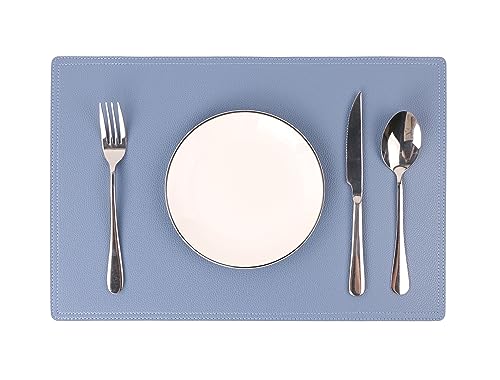 Set mit 8 Kunstleder-Tischsets, PU-Tischsets, wasserdicht, schmutzabweisend, hitzebeständig, leicht zu reinigen, für Küche, Esstisch, Konferenztisch von Jovono