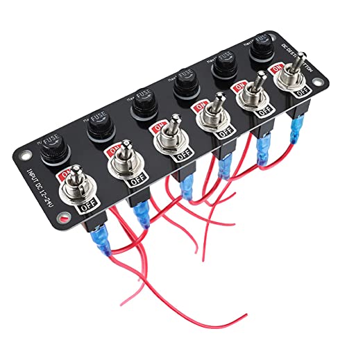 Jowsst 12/24V Car Panel Multi Switch Panel Schalter Power Control Universal von Jowsst