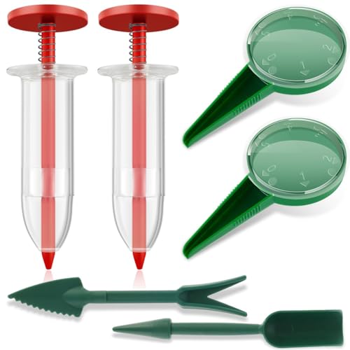 Mini-Aussaat-Samenspender, Samen-Pflanzgefäß, Hand-Samen-Pflanzgefäß, Samen-Säwerkzeug, wiederverwendbarer Sämlings-Pikierstab und Widger-Set mit Sämlingen zum Verteilen von Gartenarbeit und von Jowxsx