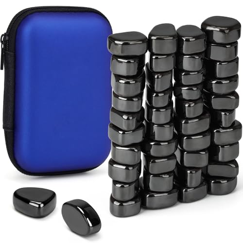 Joxessaien 40 Stück Hämatit Magnete, Irregulär Steine Magnet, Puzzle Magnetic Kühlschrank Magnets für Kühlschrank Camping Büro von Joxessaien