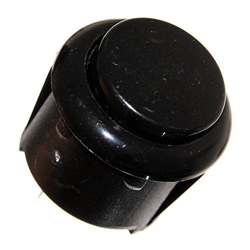 1x 27mm Taster Gehäuse mit Microswitch Rund Einbau Button Game Slotmachine Neu Reparatur Farbwahl Joy-Button (Schwarz) von Joy-Button