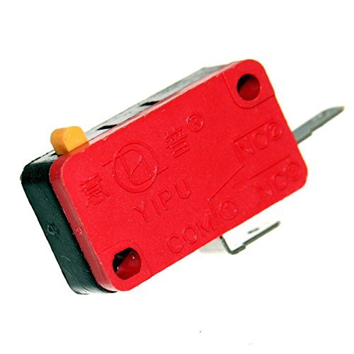 Joy-Button 1 Mikrotaster Microswitch Öffner Schließer Taster Einbau Mikroschalter Endschalter Wippe Rolle Pinball Neu (Schließer) von Joy-Button