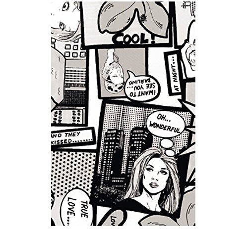 Klebefolie Möbelfolie Comic Style Dekorfolie schwarz weiss 0,45 m x 15 m Selbstklebefolie Klebefolie Möbelfolie Comic Style Dekorfolie schwarz weiss 0,45 m x 15 m Selbstklebefolie von Joy Fix