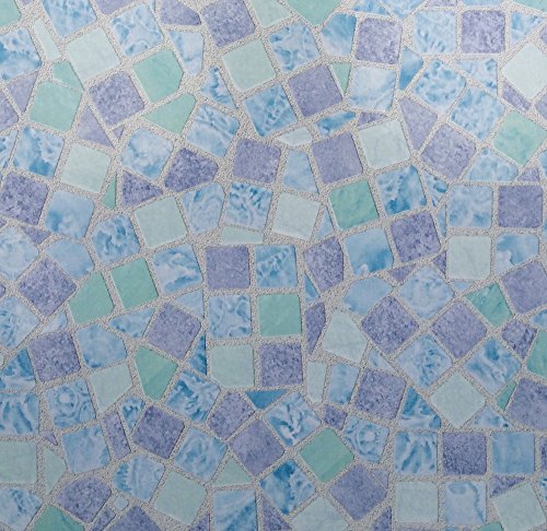 Klebefolie - Möbelfolie Mosaik blau Dekorfolie 67.5 cm x 200 cm Selbstklebende Folie Mosaikfliesen - Bastelfolie Selbstklebefolie Designfolie Klebefolie - Möbelfolie Mosaik blau Dekorfolie 67.5 cm x 200 cm Selbstklebende Folie Mosaikfliesen - Bastelfolie Selbstklebefolie Designfolie von Joy Fix