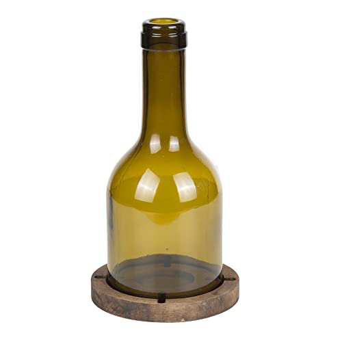 Joy Kitchen Kerzenhalter Teelichter - Vini | Holzkerzenhalter Weinflasche | Kerzentablett | Kerzen | Teelichter | Teelichthalter | wiederverwertete Materialien von Joy Kitchen