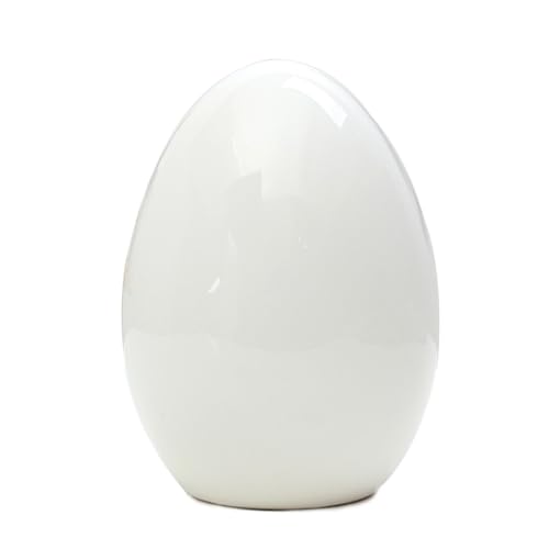 Joy PerfvmE - Lustige Spardose Personalisiert – Keramik Spardose Ei, Höhe 20 cm mit abnehmbarem Verschluss – Moderne Deko für Zuhause(Weiß) von Joy PerfvmE