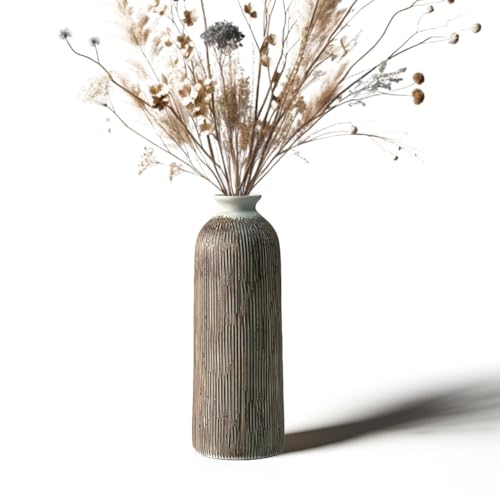 Joy PerfvmE - Keramikvase für Pampasgras – Moderne Blumenvase und Deko Vase aus Keramik, ideal für Pampasgras, minimalistisch und stilvoll (H27 cm) von Joy PerfvmE