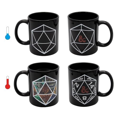 Dungeons & Dragons Magic Mug Keramiktasse 320 ml - in Geschenkpackung 12x9x10 cm - bei Erhitzung wechselt das Bild von Joytoy