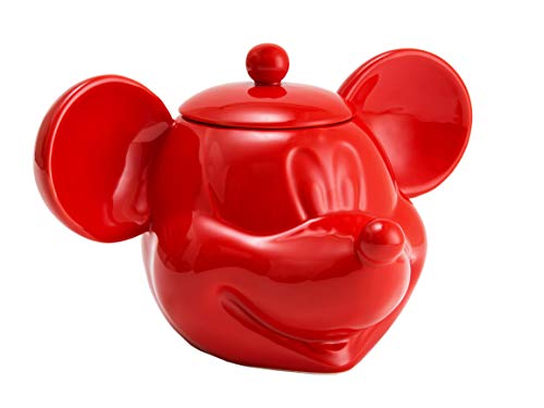 Joy Toy 62130 - Disney Mickey Mouse 3D Keramik Keksdose rot 25x17x20 cm in geschlossener Geschenkpackung von Joytoy
