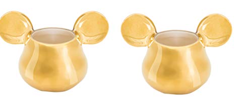 Joy Toy 62149 Mickey Mouse Deluxe 3D Goldige Espresso Tassen 13X8X8 Cm, Gold von Joytoy