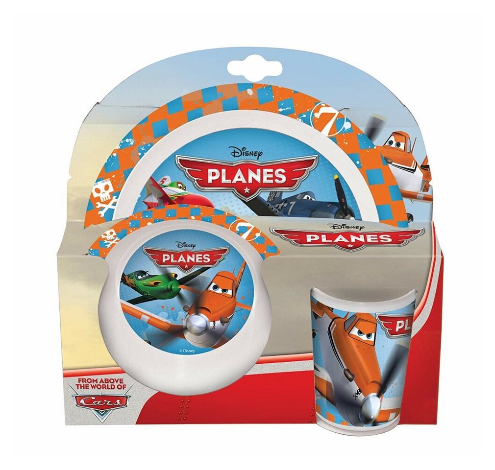 Joy Toy Kindergeschirr-Set Disney Planes - 3-teiliges Melamin Set von Joy Toy