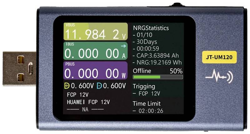 Joy It Jt Um120 Usb Multimeter Messgerät Spannungsmesser Strommessgerät Digital B-Ware von Joy-it