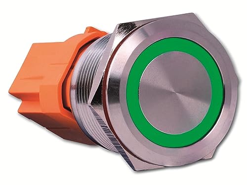 Joy-it BUTTON22B-M-GR Tastschalter 250 V/AC 7A 1 x Ein/(Aus) IK10, IP67 tastend 1St. von Joy-it