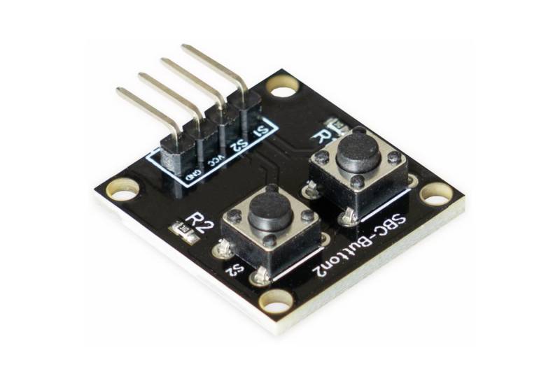 Joy-it Schalter JOY-IT Platinenmodul für Raspberry Pi/Arduino mit 2 Druckknöpfen von Joy-it