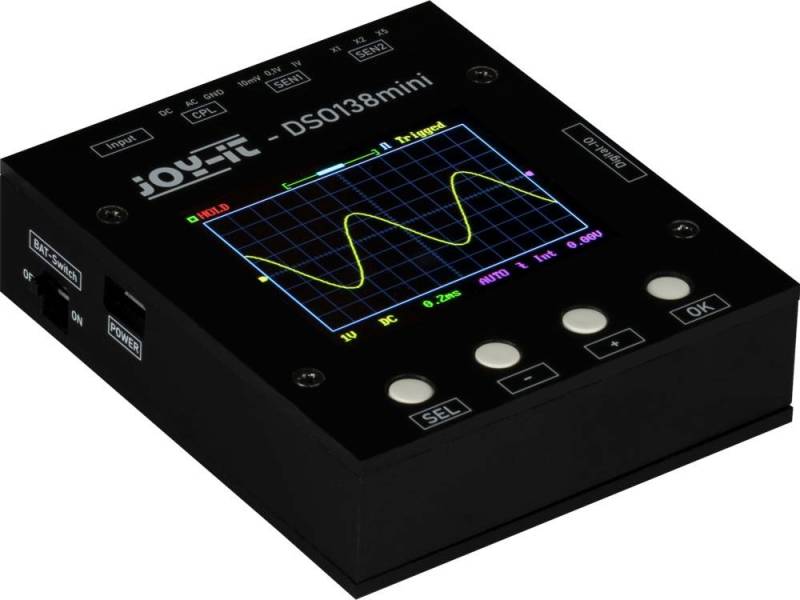Joy-it Spannungsprüfer DSO-138 Mini 1-Kanal Pocket Oszilloskop, 200kHz von Joy-it