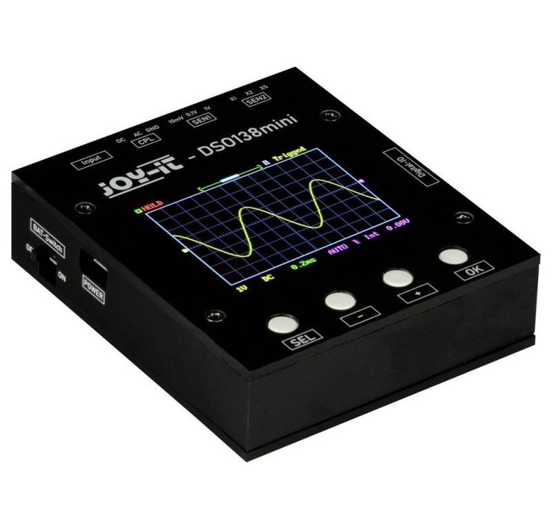 Joy-it Spannungsprüfer Joy-it Digital-Oszilloskop 200 kHz 1-Kanal 1 MSa/s 1 kpts 12 Bit 1, (DSO-138-Mini) von Joy-it