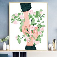 Blume Malen Nach Zahlen - Kit Erwachsene | Diy Ölgemälde Handgemachte Wanddekoration -Weihnachtsgeschenk von JoyBoutiqueArt