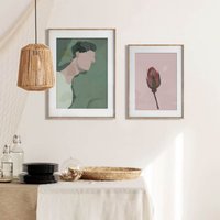 Minimalist Malen Nach Zahlen - Mann Und Rose Kit Erwachsene | Diy Ölgemälde Wanddeko -Weihnachtsgeschenk von JoyBoutiqueArt