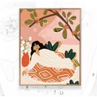Modernes Malen Nach Zahlen - Kit Erwachsene | Diy Ölgemälde Handgemachte Wanddekoration -Weihnachtsgeschenk von JoyBoutiqueArt