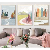 Mountain View Malen Nach Zahlen - Kit Erwachsene | Diy Ölgemälde Wanddeko -Weihnachtsgeschenk von JoyBoutiqueArt