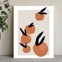 Orange Malen Nach Zahlen - Kit Erwachsene | Diy Ölgemälde Handgemachte Wanddekoration -Weihnachtsdeko von JoyBoutiqueArt